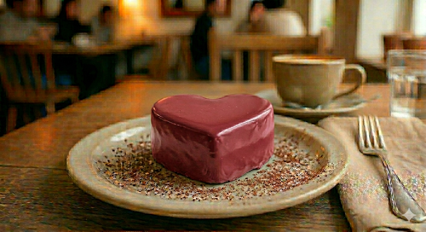 Çikolatalı Kalpli Pasta