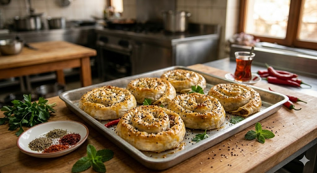 ıspanaklı gül böreği